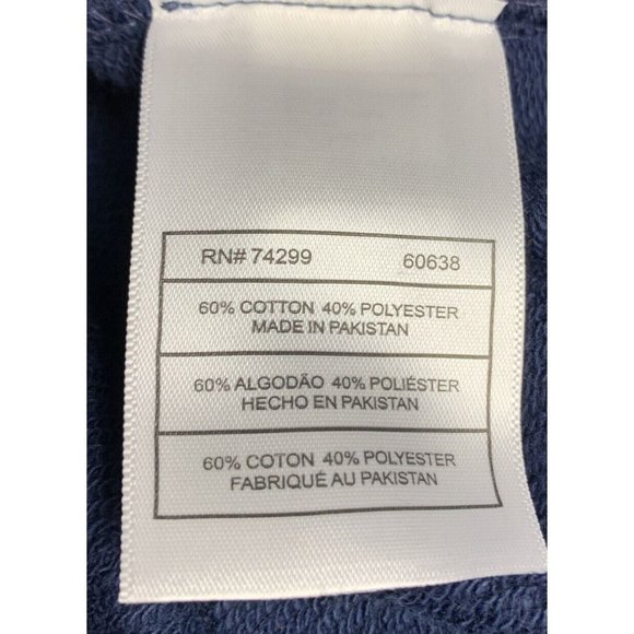 Kid’s Hoodie Size XL (18/20) Boys Reebok Sweatshirt Logo Print Pullover Navy - Picture 8 of 12